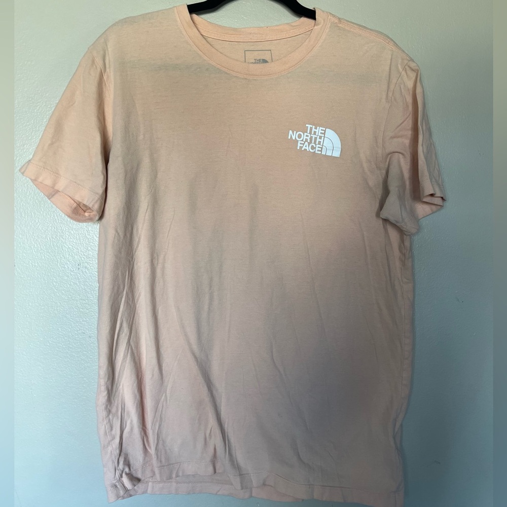 The North Face Peach with White Logo T-Shirt